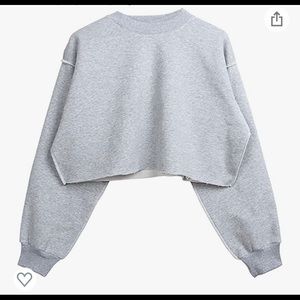 Women Pullover Cropped Hoodie